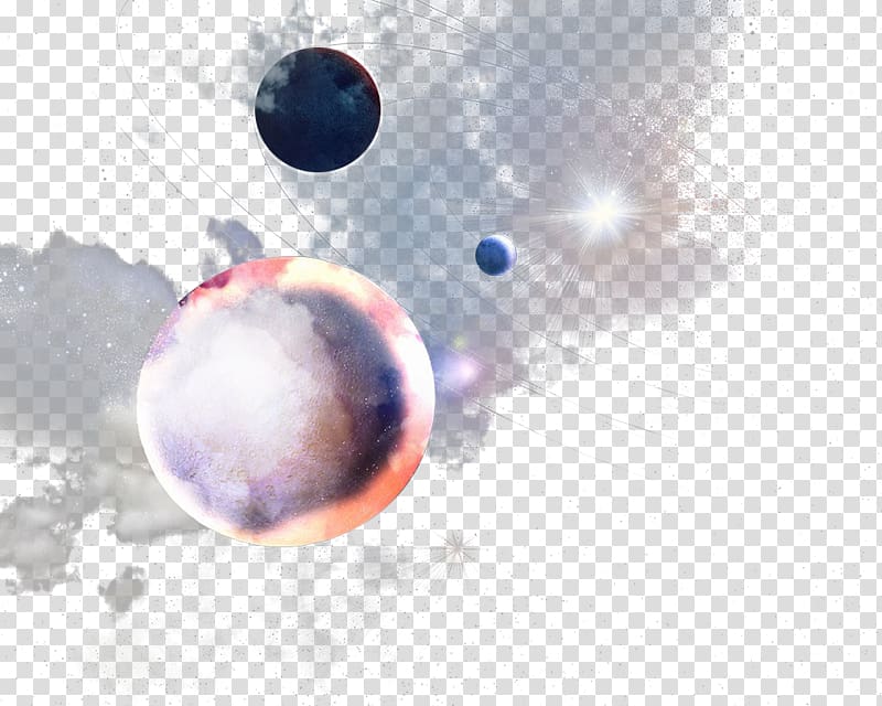 space galaxy planets transparent background PNG clipart