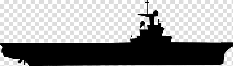 Silhouette Aircraft carrier Airplane Navy, Silhouette transparent background PNG clipart