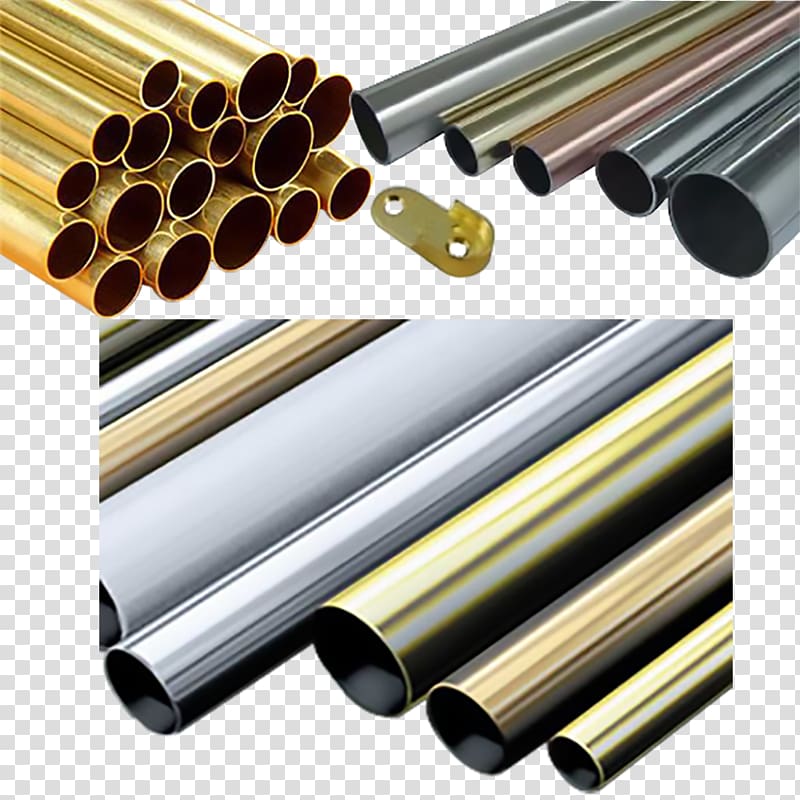 Brass Pipe Tube Metal Bronze, metal square tube transparent background PNG clipart
