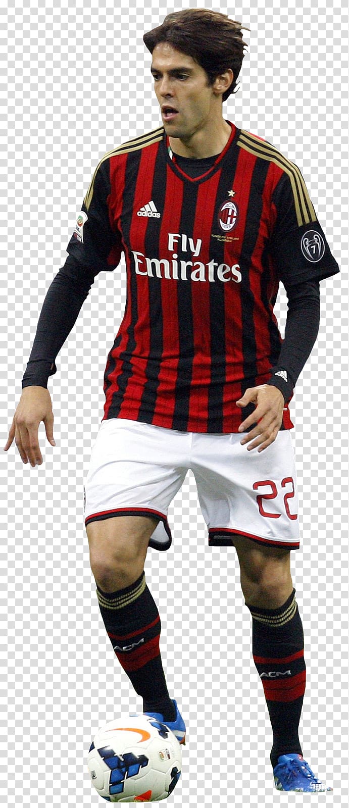 Kaká A.C. Milan Jersey Rendering, kaka transparent background PNG clipart