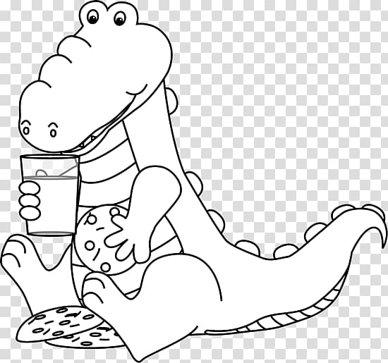 Black and white Alligator Crocodile Drawing , alligator transparent background PNG clipart