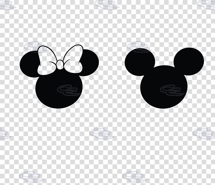 Minnie Mouse Mickey Mouse Donald Duck Maus Silhouette, Minnie Silhouette transparent background PNG clipart