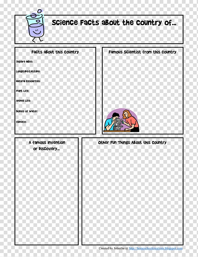 Document Template Education Homeschooling Fact sheet, Great Scientists transparent background PNG clipart