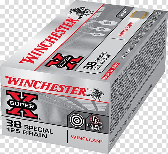 Winchester Repeating Arms Company Full metal jacket bullet .270 Winchester .38 Special Cartridge, ammunition transparent background PNG clipart