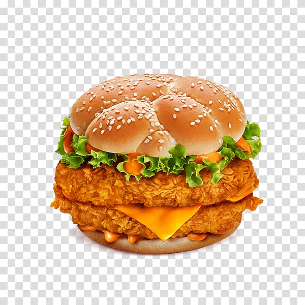 Salmon burger Cheeseburger Buffalo burger Hamburger KFC, Menu transparent background PNG clipart