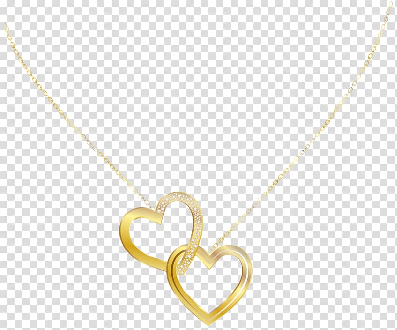 gold-colored heart pendant necklace , Material Body piercing jewellery Yellow, Gold Heart Necklace transparent background PNG clipart