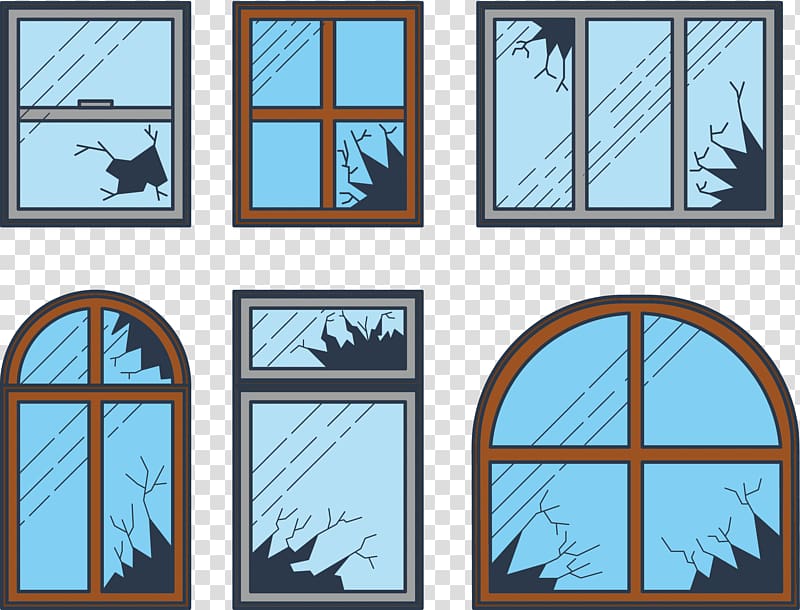 Shatter Broken windows theory , glass transparent background PNG clipart