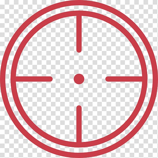 Red target icon, Reticle Icon, Target transparent background PNG clipart