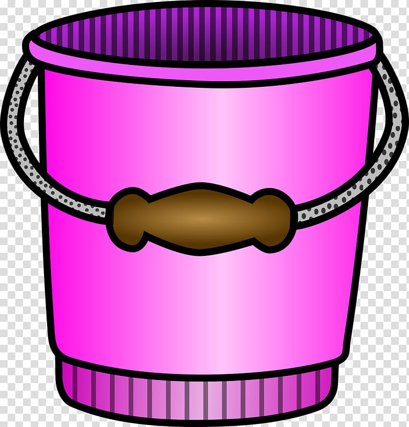 Bucket , Purple plastic buckets transparent background PNG clipart
