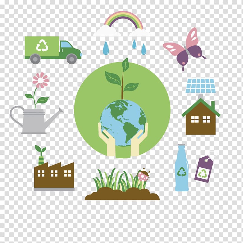 Green Sustainability Recycling , Hand painted green environment map transparent background PNG clipart