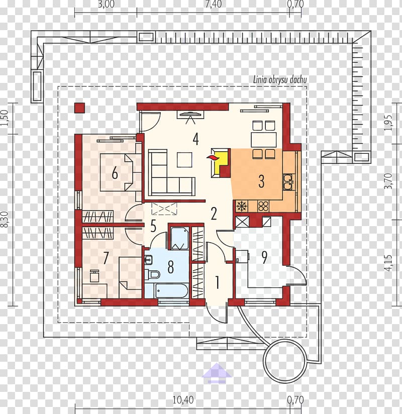 Square meter House Project Architectural engineering Plan, house transparent background PNG clipart