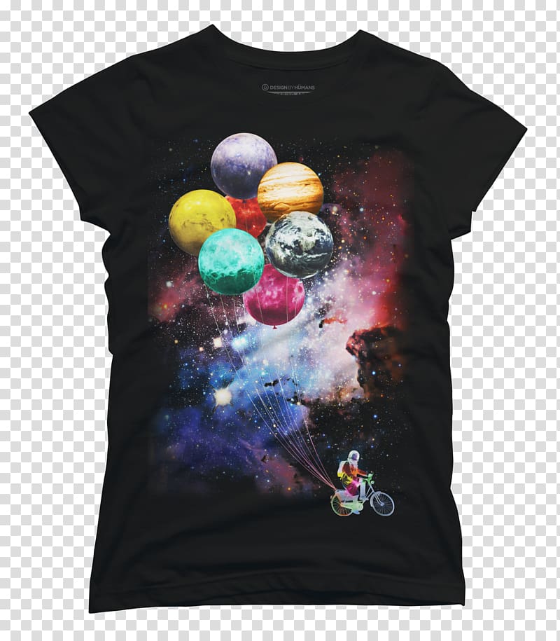 Printed T-shirt Sleeveless shirt Design by Humans, spaceman transparent background PNG clipart