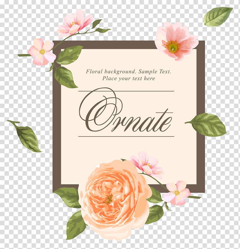 pink flowers illustration, Wedding invitation Flower Euclidean , Wedding Creative transparent background PNG clipart