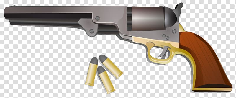 Cartridge Firearm Weapon Revolver Pistol, Lum transparent background PNG clipart