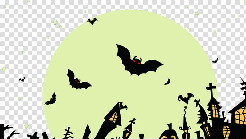 Arena of Valor Halloween Trick-or-treating All Saints Day October 31, Castle Moon Bats transparent background PNG clipart