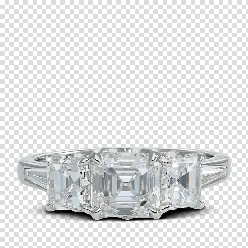 Wedding ring Royal Asscher Diamond Company Engagement ring, ring transparent background PNG clipart