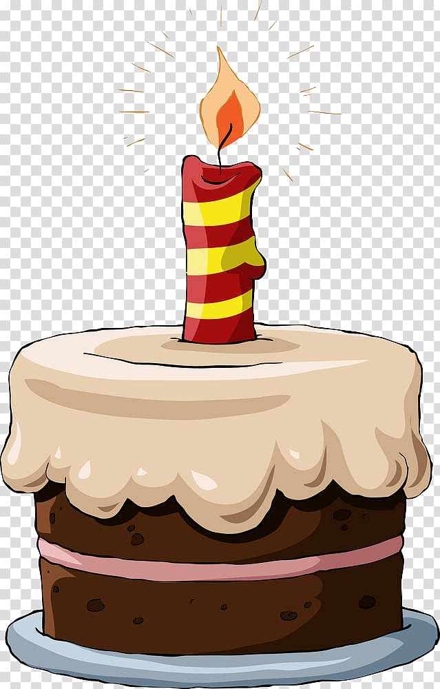 Birthday cake Chocolate cake Wedding cake Ice cream cake Sponge cake, A candle lit on a cake transparent background PNG clipart