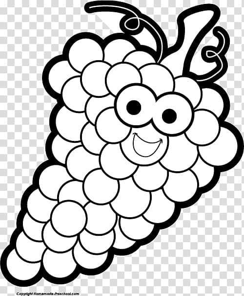 Grape Black and white Fruit , Happy Grape transparent background PNG clipart