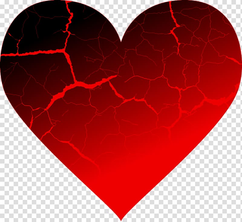 Heart Valentine\'s Day , crack transparent background PNG clipart