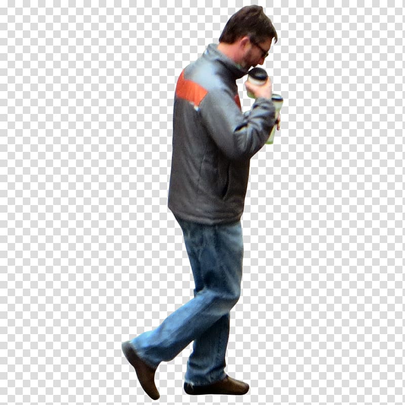 Coffee Jeans Drink Jacket, walking man transparent background PNG clipart
