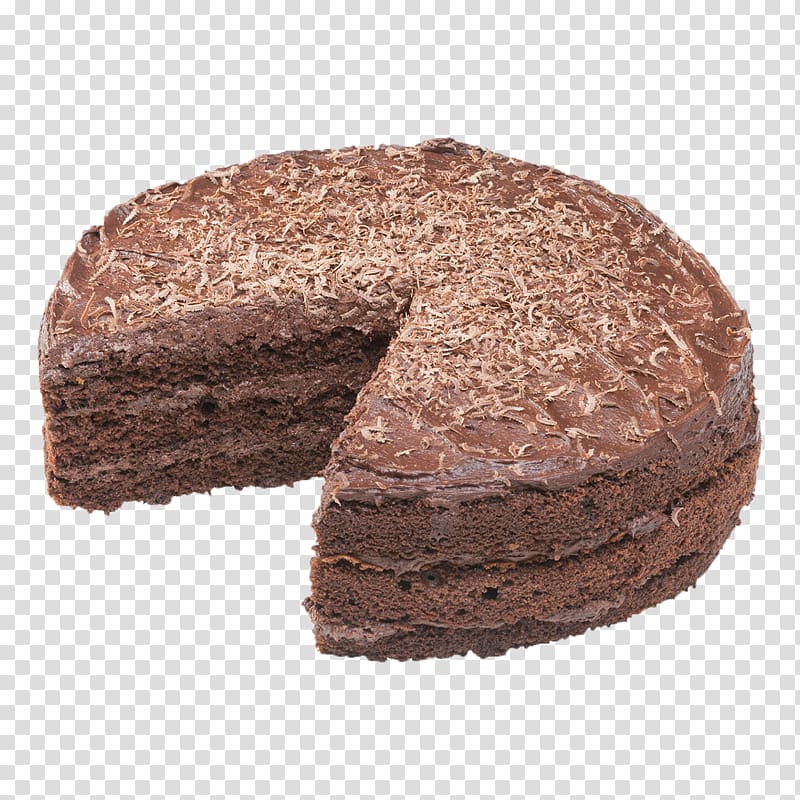 Fudge cake Flourless chocolate cake Chocolate brownie, chocolate cake transparent background PNG clipart