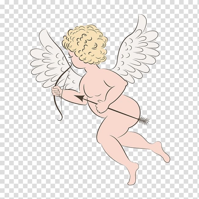 Cartoon Love Deity Cupid Illustration, Cupid,God of love transparent background PNG clipart