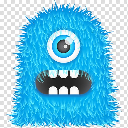 Monster Icon, Blue Monster transparent background PNG clipart