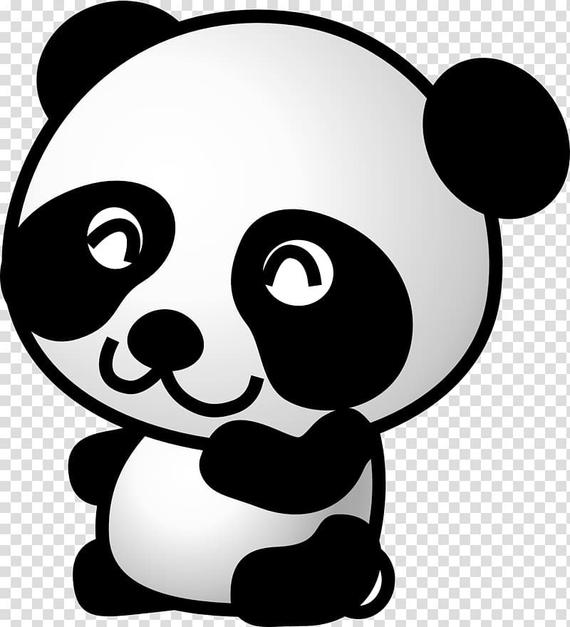 Giant panda Bear Cartoon , Cartoon panda transparent background PNG clipart