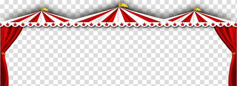 red and white circus curtain art, Circus , Circus Tent transparent background PNG clipart