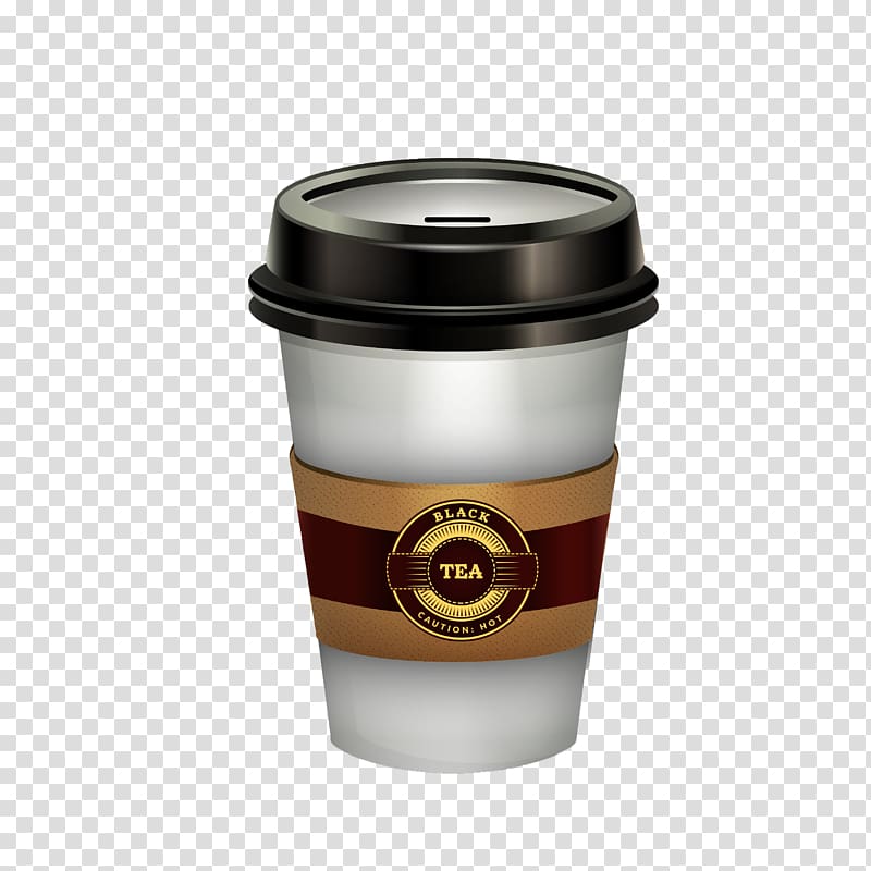 Coffee cup Tea Take-out Cafe, Floating Mug transparent background PNG clipart