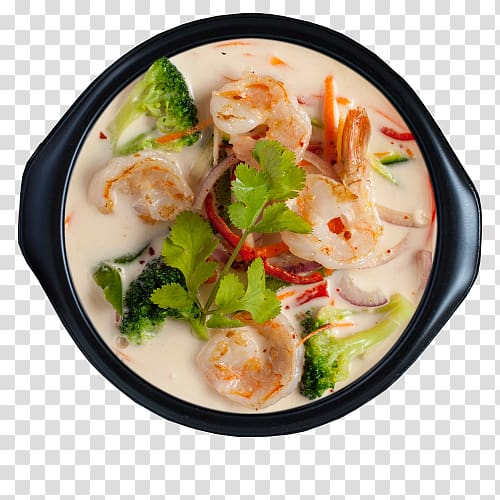 Tom kha kai Thai curry Thai cuisine Hot and sour soup Asian cuisine, sushi transparent background PNG clipart