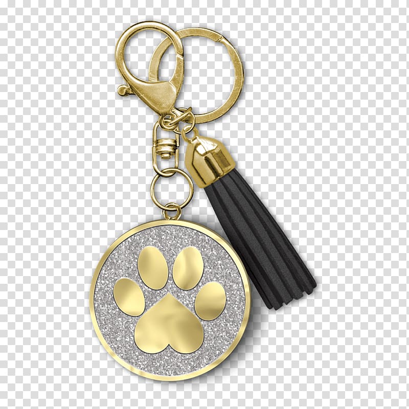 Cat Key Chains Clothing Accessories Dog, heart paw transparent background PNG clipart
