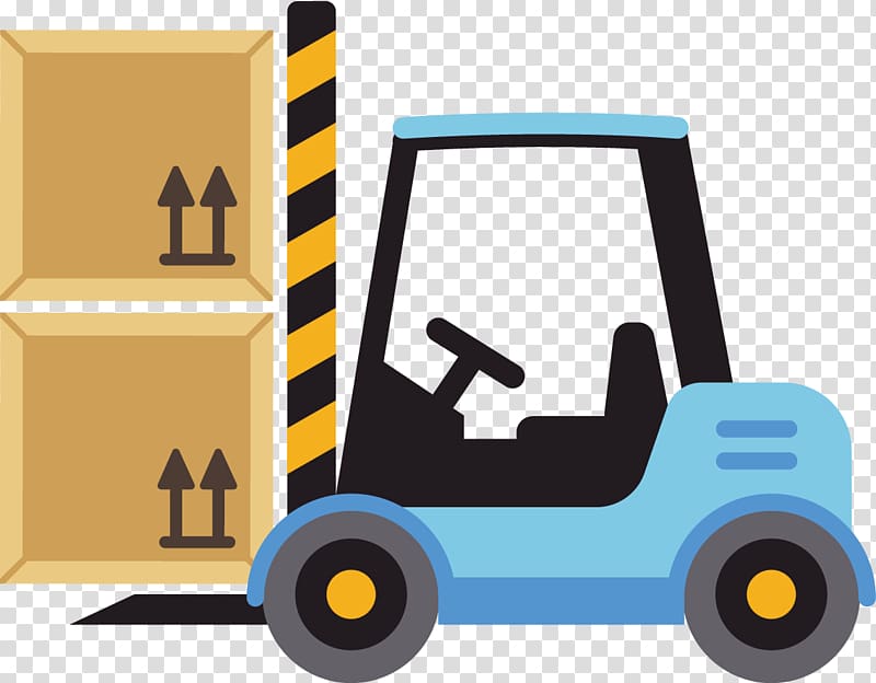 Cargo Warehouse Forklift, Warehouse forklift creative design diagram transparent background PNG clipart