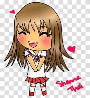 Chibi Mangaka Drawing, Chibi transparent background PNG clipart thumbnail