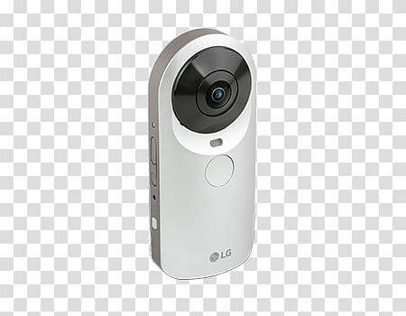 silver LG webcam, LG 360 Camera transparent background PNG clipart