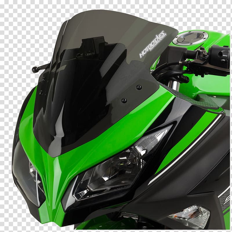 Car Motorcycle Helmets Kawasaki Ninja 300 Kawasaki Ninja 250R Windshield, car transparent background PNG clipart