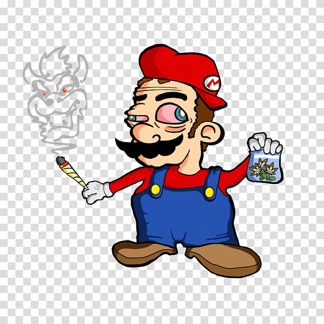 Mario & Luigi: Superstar Saga PaRappa the Rapper Um Jammer Lammy Cannabis smoking, luigi transparent background PNG clipart