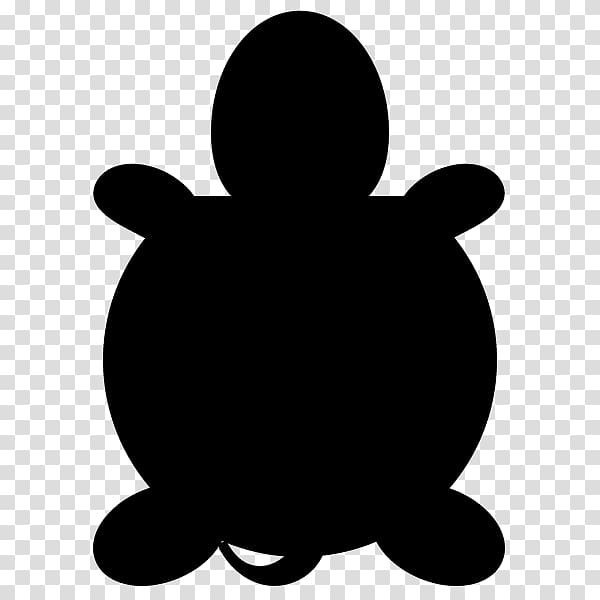 Turtle Silhouette Black and white Tortoise, turtle transparent background PNG clipart