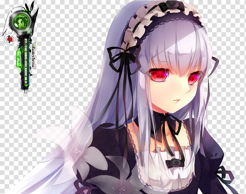 Rozen Maiden Anime Black hair Eye Mangaka, Anime transparent background PNG clipart