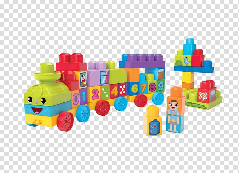 Mega Bloks First Builders 123 Learning Train Mega Brands Toy block, Mega Brands transparent background PNG clipart