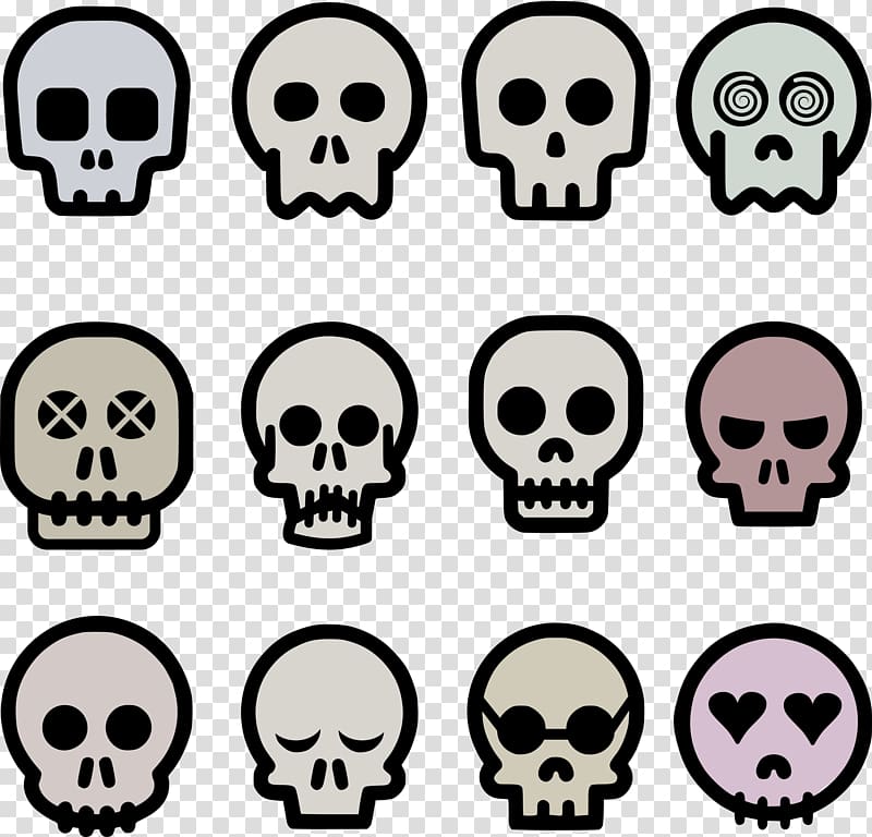 Human skull symbolism Drawing Comic book, skulls transparent background PNG clipart
