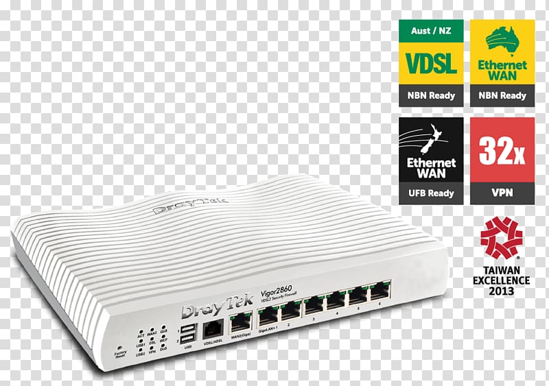 DrayTek Wireless router VDSL G.992.5, vigor transparent background PNG clipart