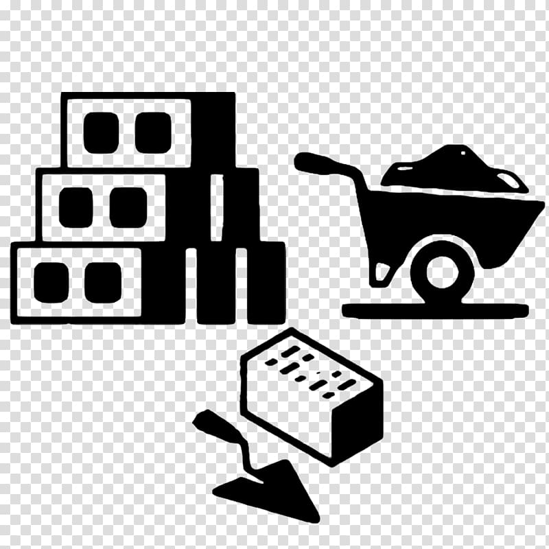 building materials clipart black and white