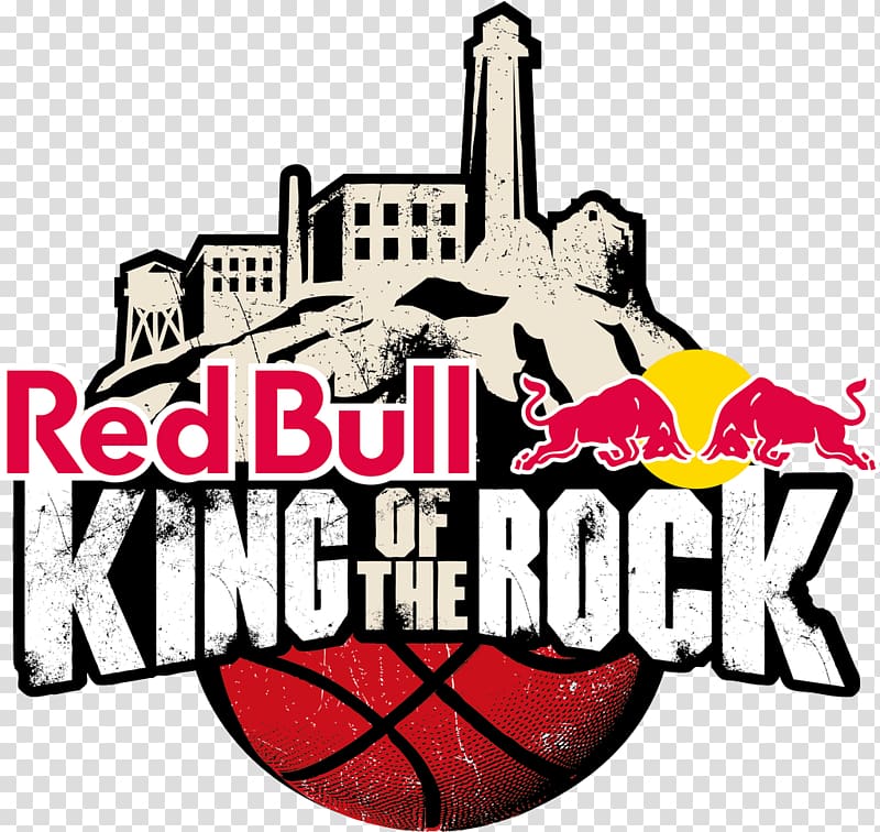 Red Bull King of the Rock Tournament Logo Alcatraz Island Basketball, red bull transparent background PNG clipart