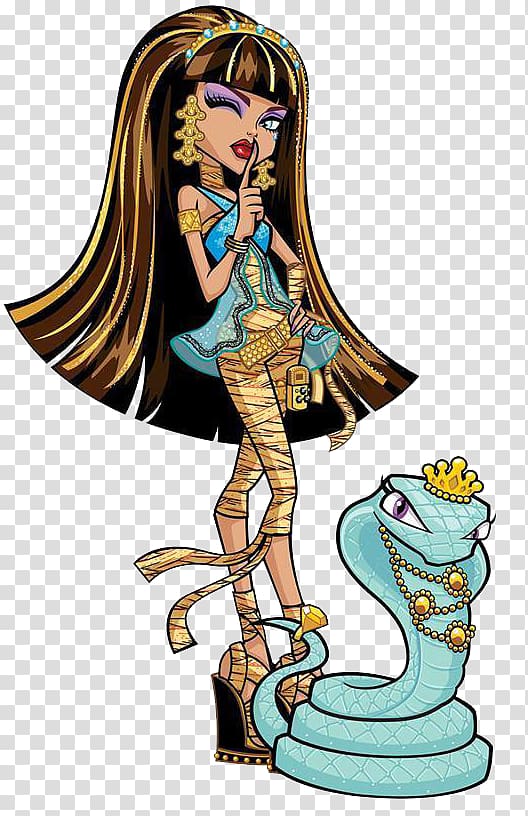 Monster High Cleo De Nile Doll OOAK Monster High: Ghoul Spirit, doll transparent background PNG clipart