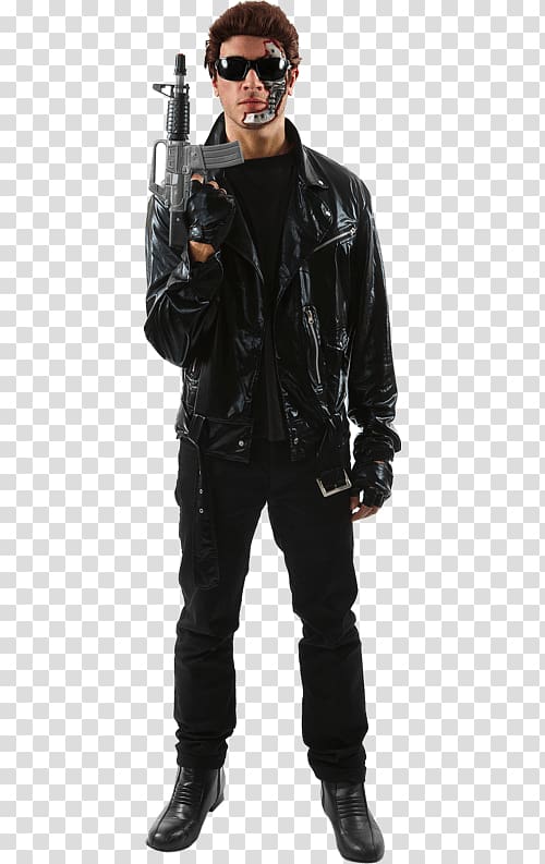 Arnold Schwarzenegger The Terminator Costume Leather jacket, arnold schwarzenegger transparent background PNG clipart