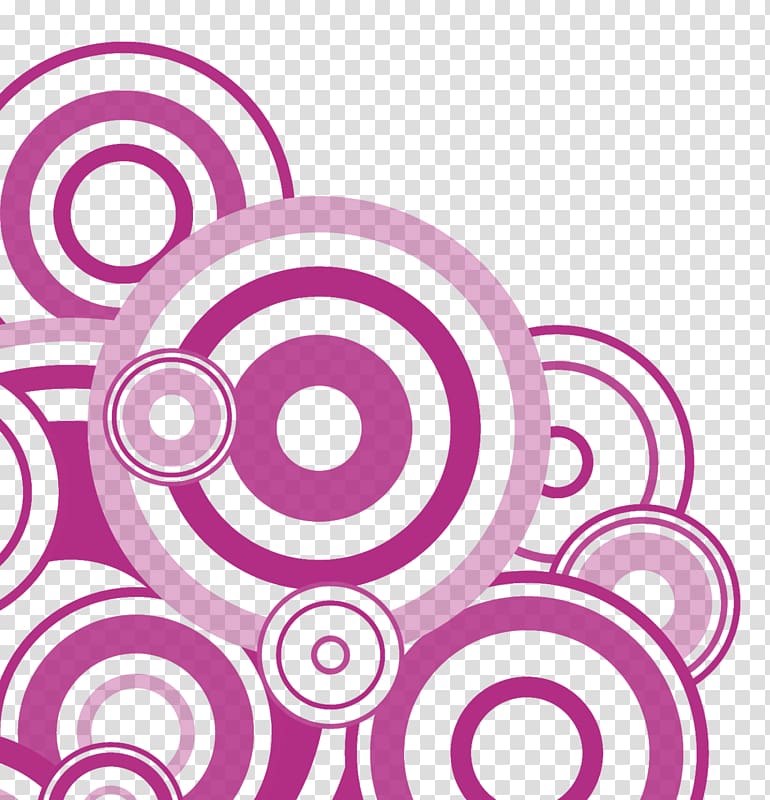 Circle Concentric objects Purple , Purple circle creative decorative painting transparent background PNG clipart