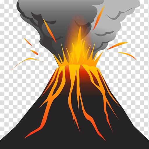 Volcano transparent background PNG clipart