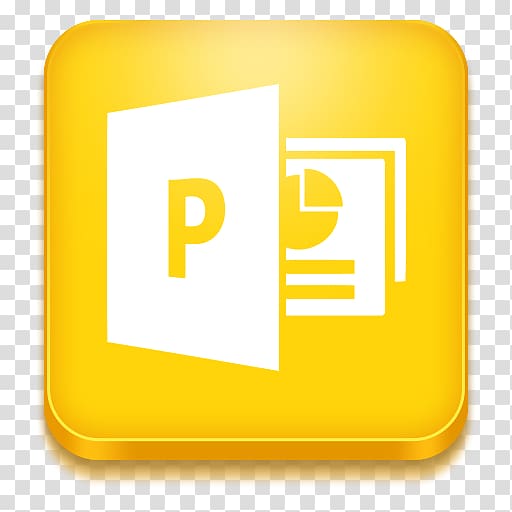 Microsoft PowerPoint Computer Icons Microsoft Office Microsoft Visio, Yellow Powerpoint Icon transparent background PNG clipart