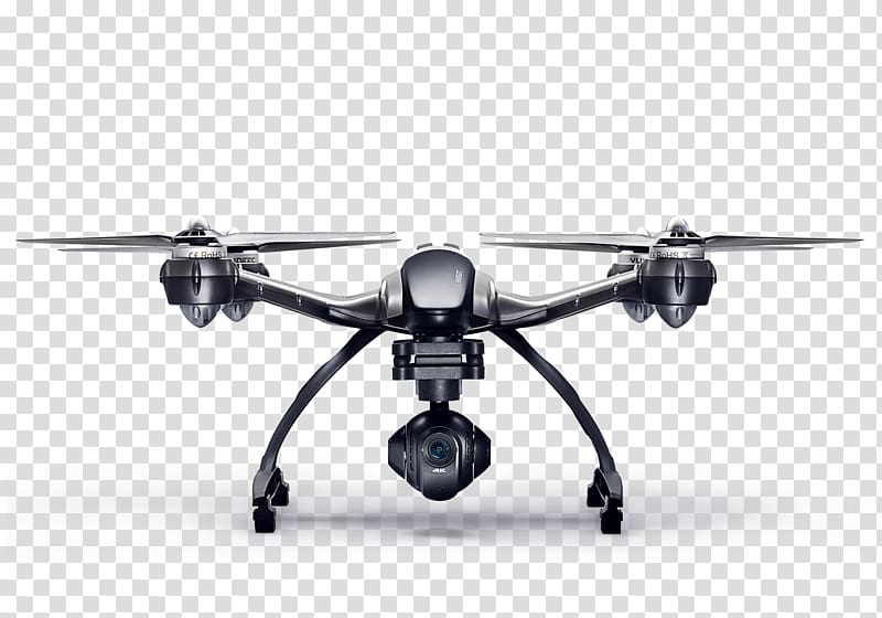 Yuneec International Typhoon H Unmanned aerial vehicle Quadcopter 4K resolution, drone transparent background PNG clipart